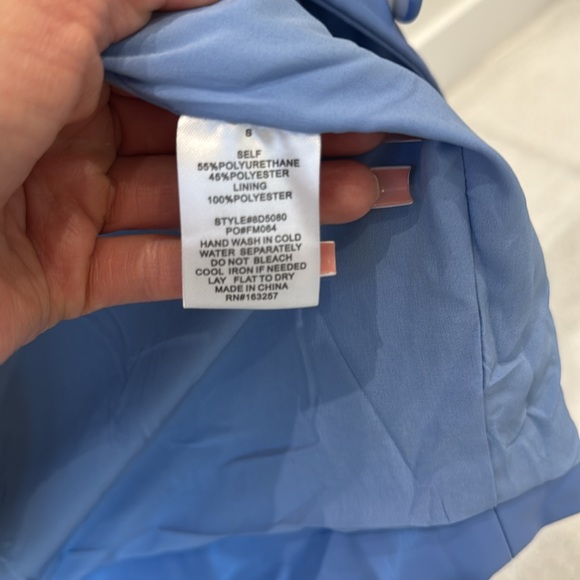 Blue Button-Up Mini Dress - Picture 7 of 10